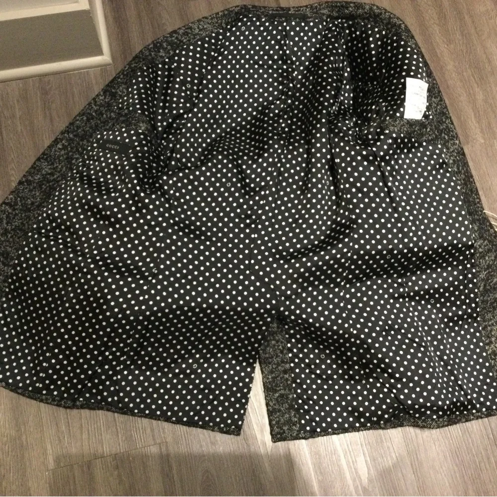 Gucci Black Heather Zip-Up Knit Sweater
